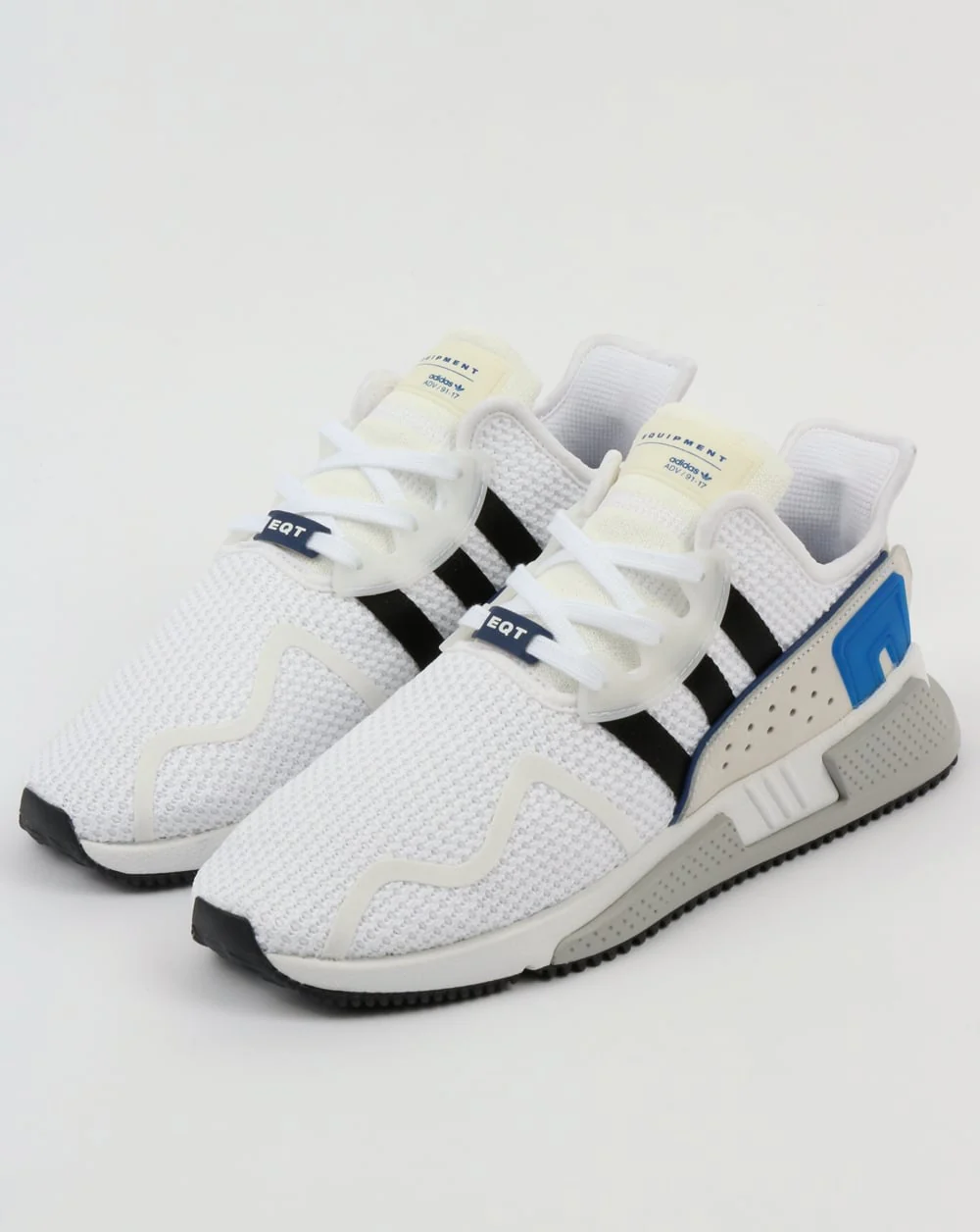 Adidas EQT Cushion ADV Trainers White/Black/Royal - Image 3