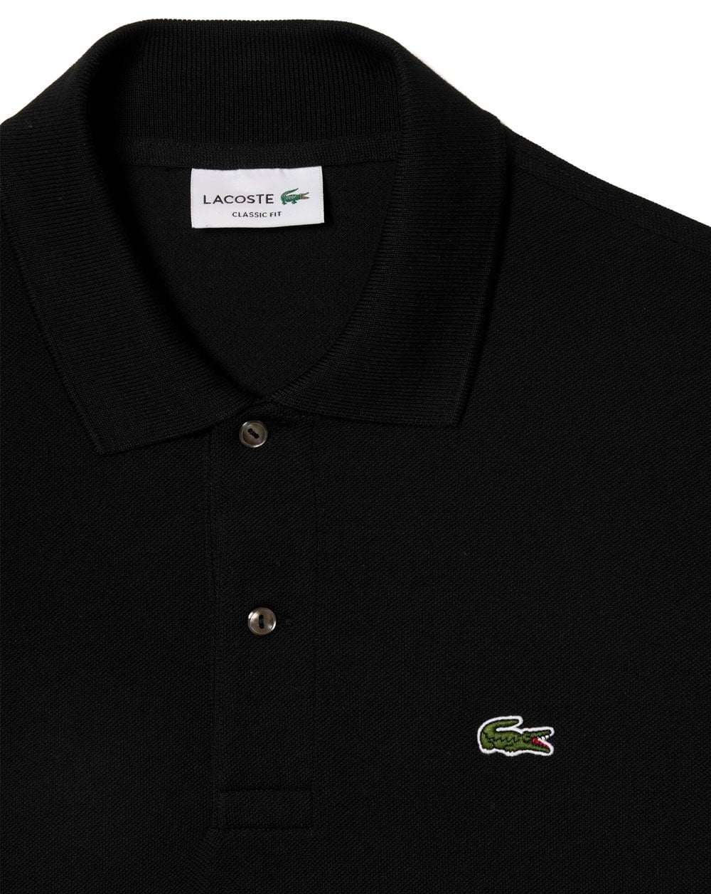 Lacoste Classic Polo Shirt Black - Image 3