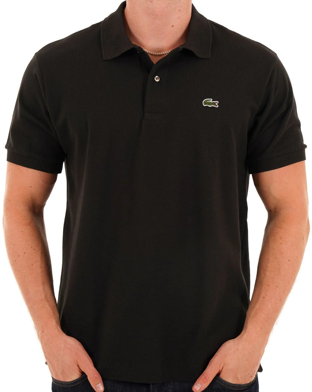 Lacoste Classic Polo Shirt Black - Image 4