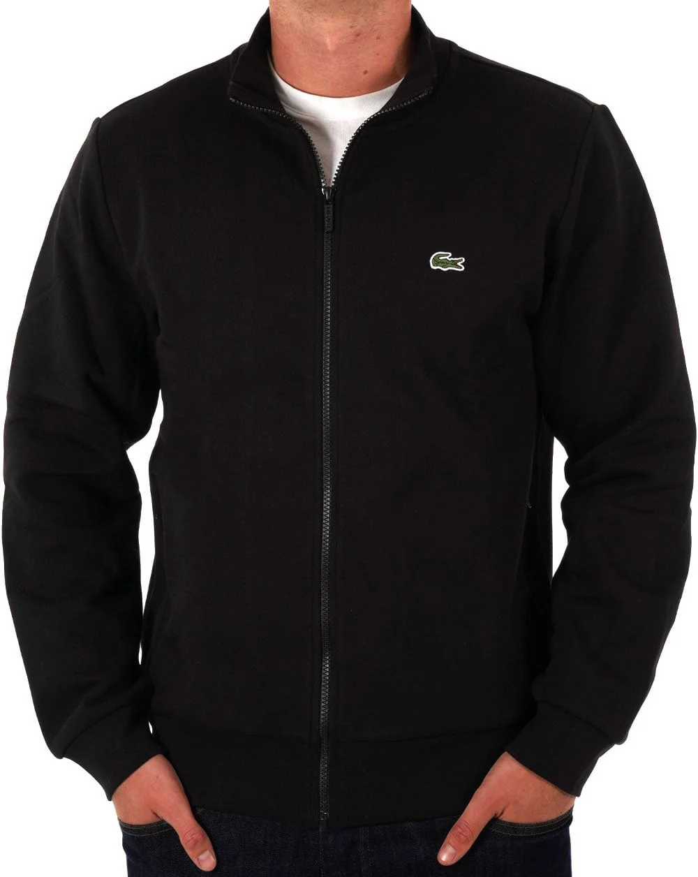 Lacoste Full Zip Track Top Black - Image 3