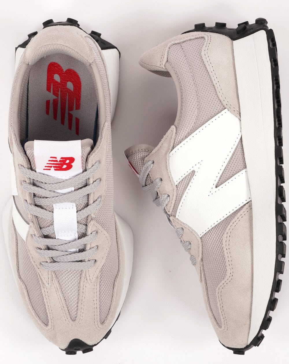 New Balance 327 Trainer Grey/White - Image 4