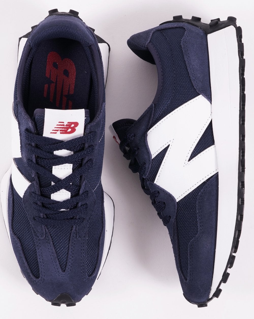 New Balance 327 Trainer Navy/White - Image 4