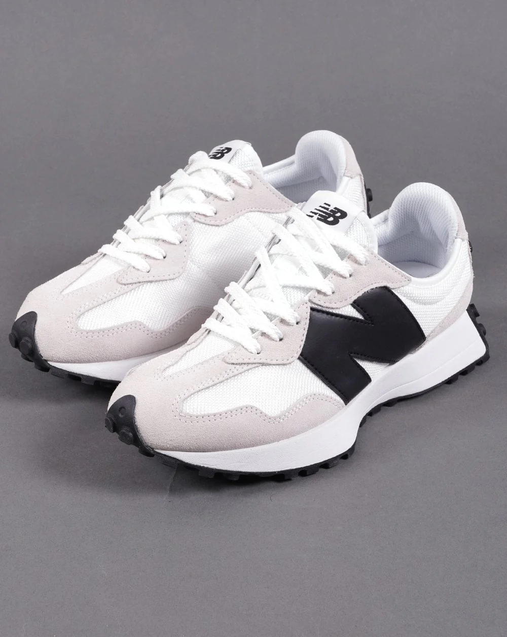 New Balance 327 Trainer White/Black - Image 3