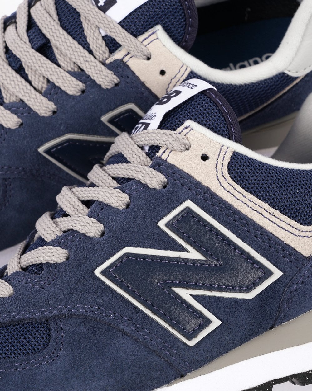 New Balance 574 Classic Trainer Navy / Grey - Image 3