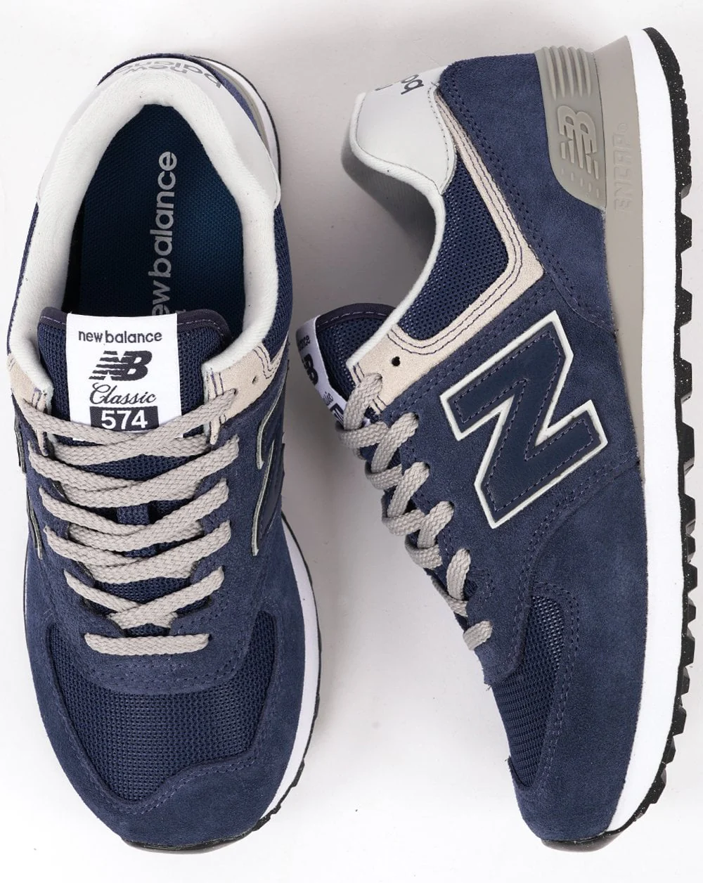 New Balance 574 Classic Trainer Navy / Grey - Image 4