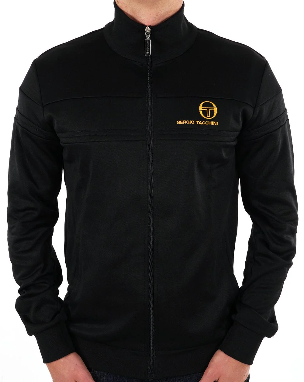 Sergio Tacchini Masters Track Top Black Gold - Image 4
