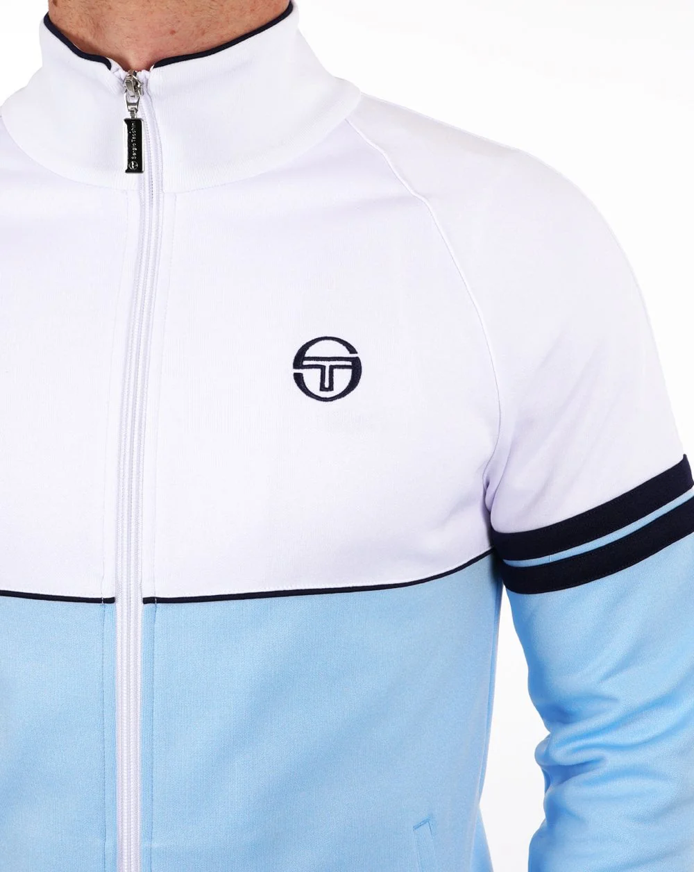 Sergio Tacchini Orion Track Top Sky Blue/white - Image 4