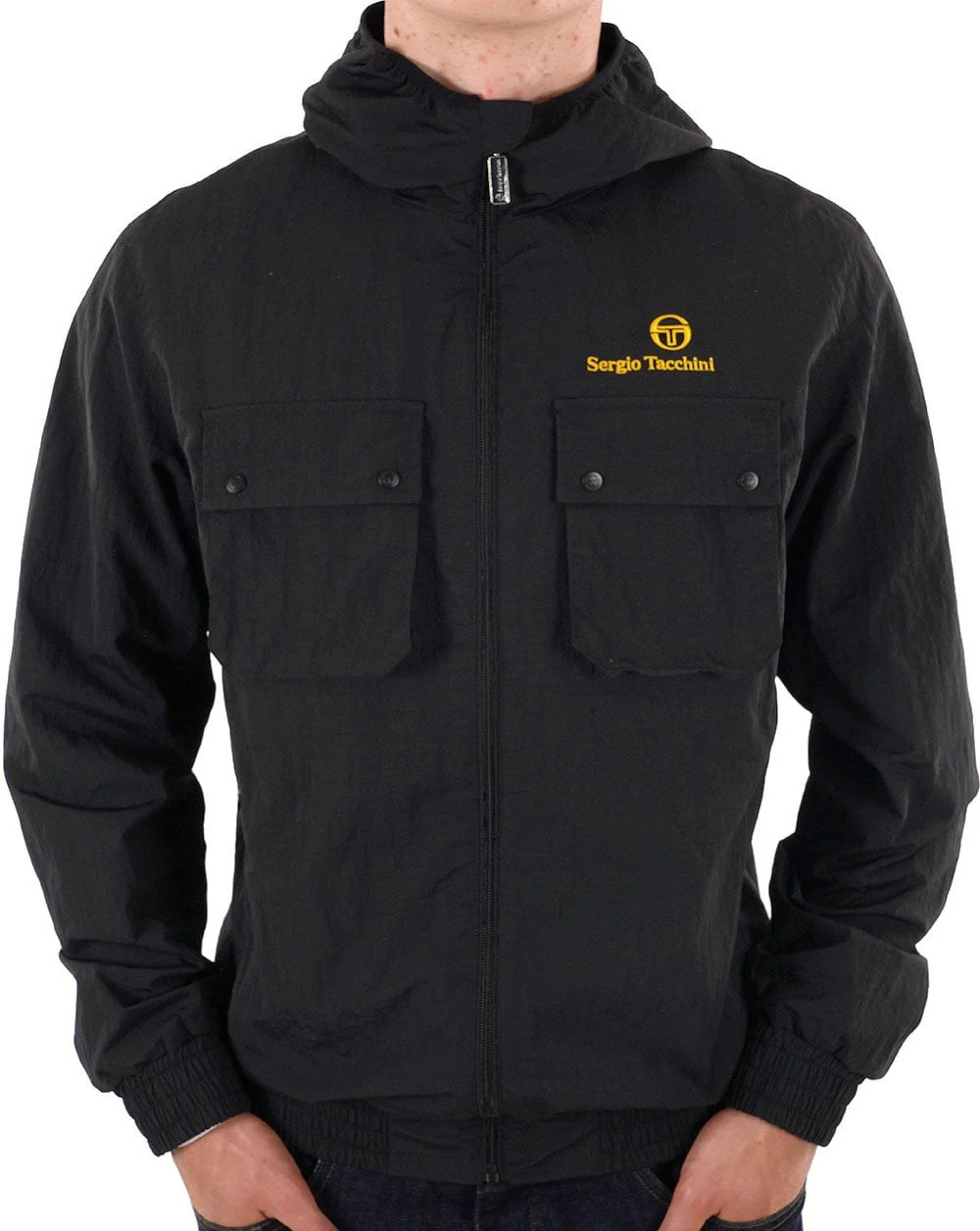 Sergio Tacchini Terrace Pocket Jacket Black - Image 3