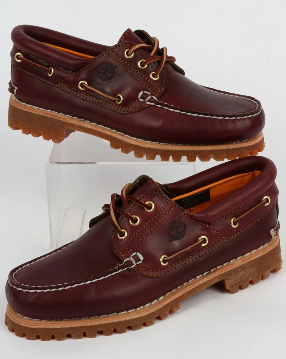 Timberland Authentics 3 Eye Classic Burgundy Shoes - Image 4
