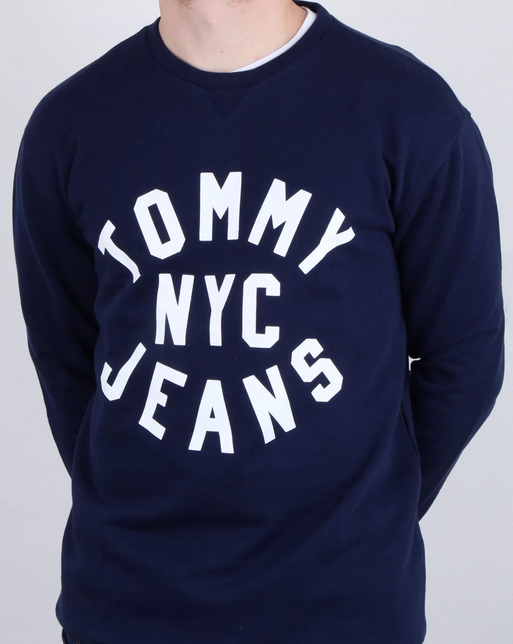 Tommy Hilfiger Nyc Logo Sweatshirt Navy - Image 3